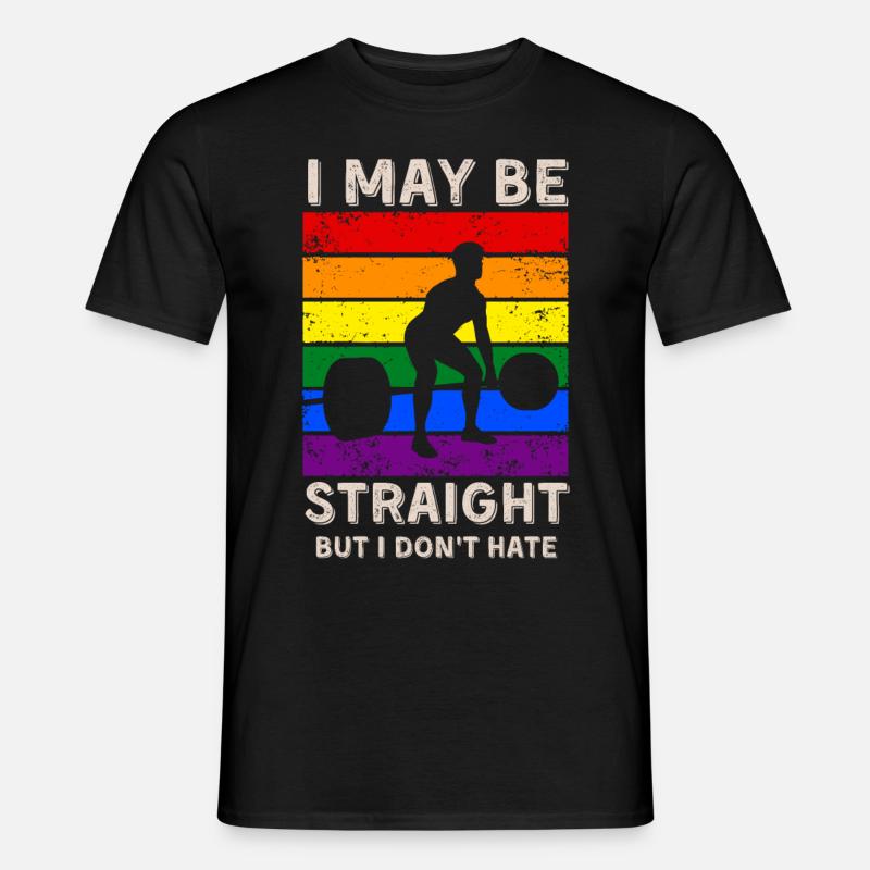 Gewichtheben LGBT-Rechte - Männer T-Shirt - Schwarz