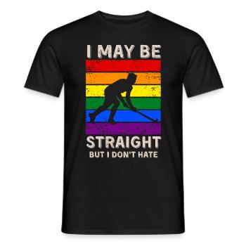 Hockey Droits LGBT - T-shirt homme - noir - Devant - AI Model Male 178 light (178cm)