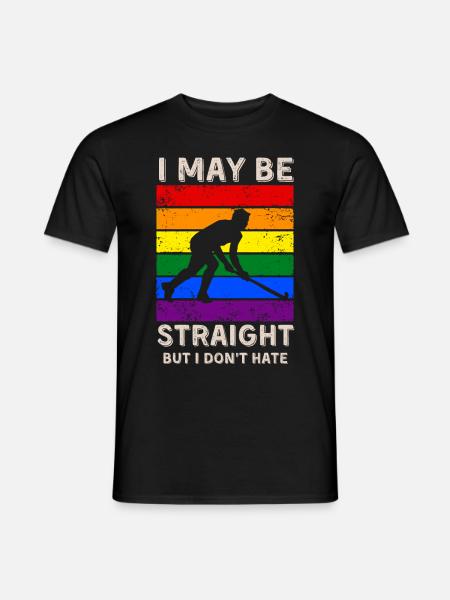 Hockey LGBT Rights - Men's T-Shirt - black
