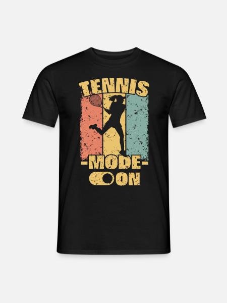 Women Tennis retro - Men's T-Shirt - black