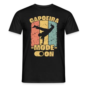 Capoeira retro - Men's T-Shirt - black - Front - AI Model Male 178 light (178cm)