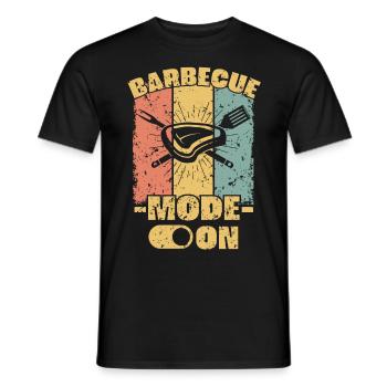 Grill retro - Männer T-Shirt - Schwarz - Vorne - AI Model Male 178 light (178cm)