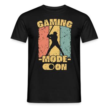 Baseball Retro - Männer T-Shirt - Schwarz - Vorne - AI Model Male 178 light (178cm)