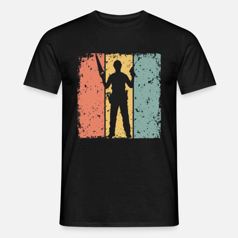 Handwerker retro - Männer T-Shirt - Schwarz