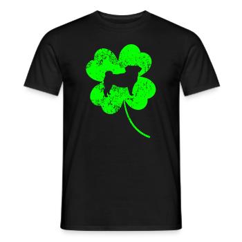 Carlin Saint-Patrick Jour de Shamrock - T-shirt homme - noir - Devant - AI Model Male 178 light (178cm)
