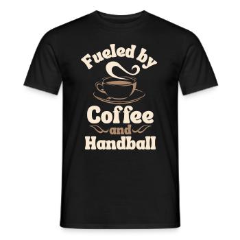 Amateur de café Handball - T-shirt homme - noir - Devant - AI Model Male 178 light (178cm)