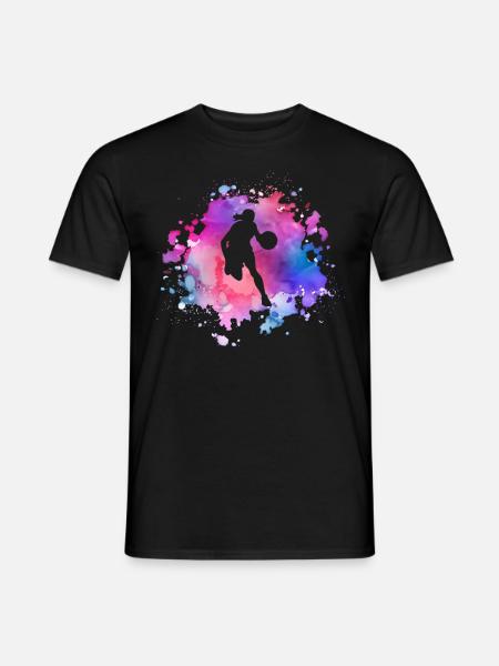Basketball féminin - T-shirt homme - noir