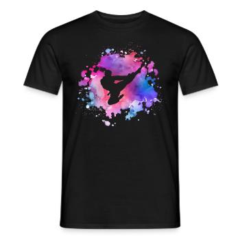 Women Taekwondo Girl - Men's T-Shirt - black - Front - AI Model Male 178 light (178cm)