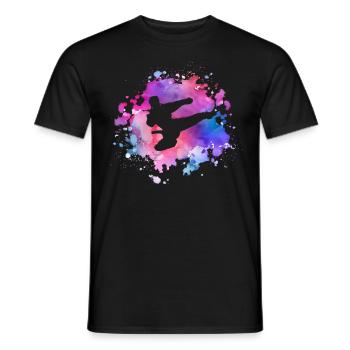 Women Taekwondo Girl - Men's T-Shirt - black - Front - AI Model Male 178 light (178cm)