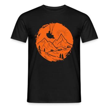 Parapente - T-shirt homme - noir - Devant - AI Model Male 178 light (178cm)