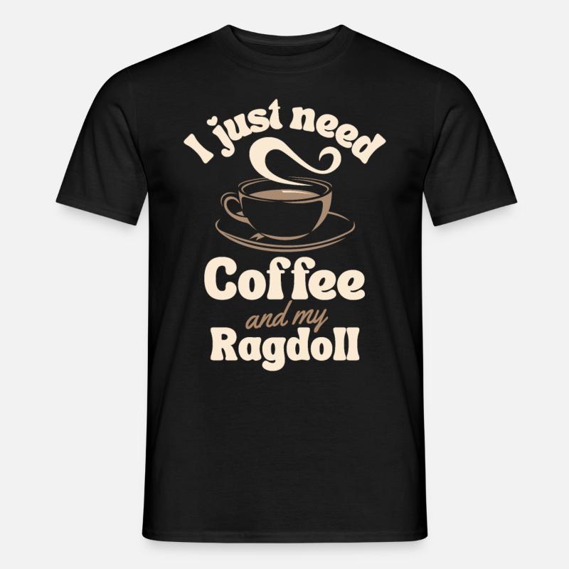 Coffee Ragdoll lover - Men’s T-shirt - black