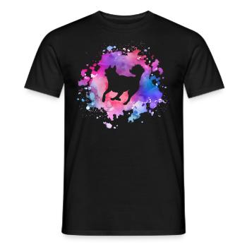 Husky-Hundeliebhaber - Männer T-Shirt - Schwarz - Vorne - AI Model Male 178 light (178cm)