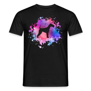 Airedale-Terrier Hundeliebhaber - Männer T-Shirt - Schwarz - Vorne - AI Model Male 178 light (178cm)