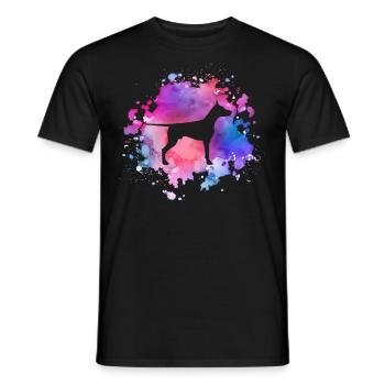 Dobermann-Hundeliebhaber - Männer T-Shirt - Schwarz - Vorne - AI Model Male 178 light (178cm)