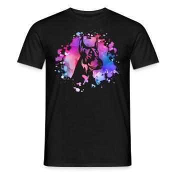 Dobermann-Hundeliebhaber - Männer T-Shirt - Schwarz - Vorne - AI Model Male 178 light (178cm)