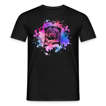 Mops-Hundeliebhaber - Männer T-Shirt - Schwarz - Vorne - AI Model Male 178 light (178cm)