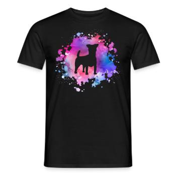 Russel-Terrier Hundeliebhaber - Männer T-Shirt - Schwarz - Vorne - AI Model Male 178 light (178cm)
