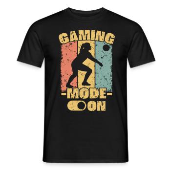 Damen Volleyball retro - Männer T-Shirt - Schwarz - Vorne - AI Model Male 178 light (178cm)