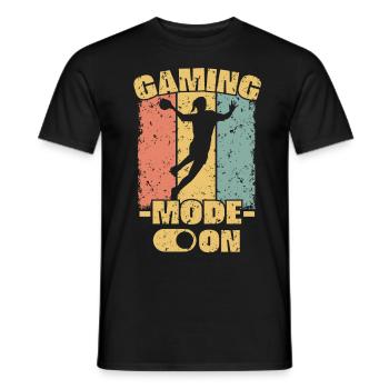 Frauenhandball retro Handball Muttertag - Männer T-Shirt - Schwarz - Vorne - AI Model Male 178 light (178cm)
