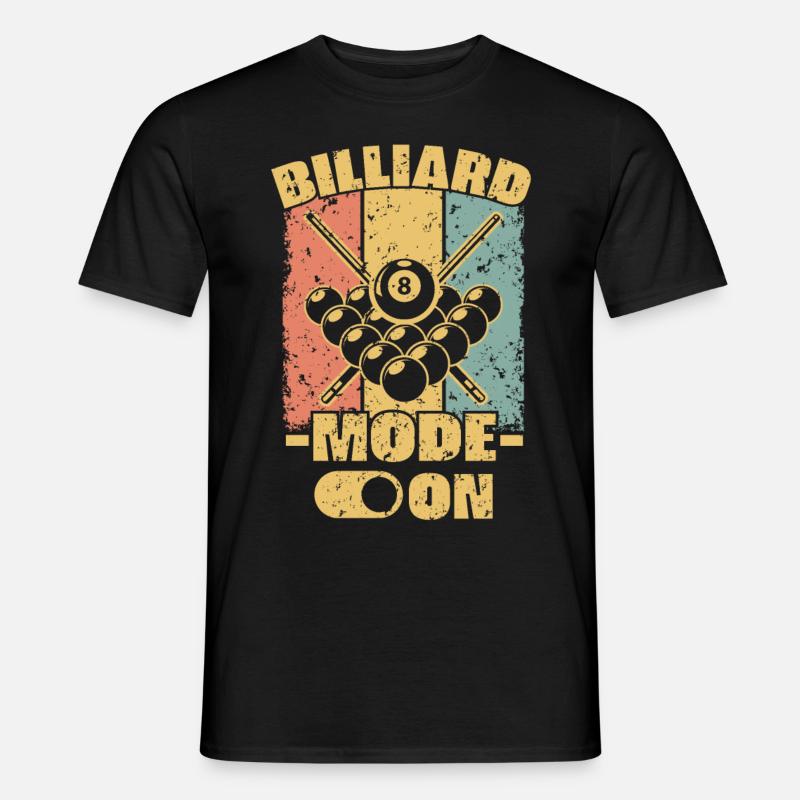 Billard retro - Männer T-Shirt - Schwarz