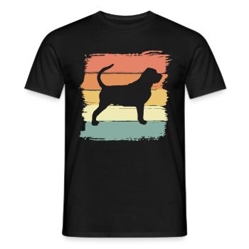 Limier rétro - T-shirt homme - noir - Devant - AI Model Male 178 light (178cm)