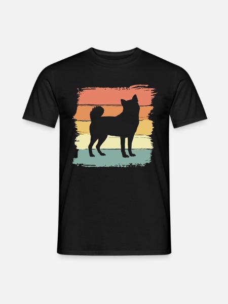 Akita retro - Men's T-Shirt - black