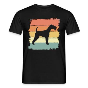 Schnauzer rétro - T-shirt homme - noir - Devant - AI Model Male 178 light (178cm)