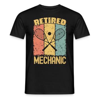 Squash-Mechaniker im Ruhestand - Männer T-Shirt - Schwarz - Vorne - AI Model Male 178 light (178cm)