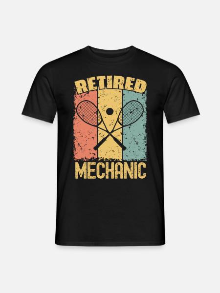 Squash retired mechanic - Men's T-Shirt - black