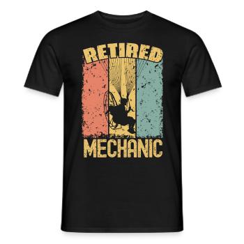 Paramotoring retired mechanic - Men's T-Shirt - black - Front - AI Model Male 178 light (178cm)
