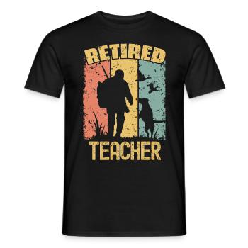 Jagd Jagen pensionierter Lehrer - Männer T-Shirt - Schwarz - Vorne - AI Model Male 178 light (178cm)