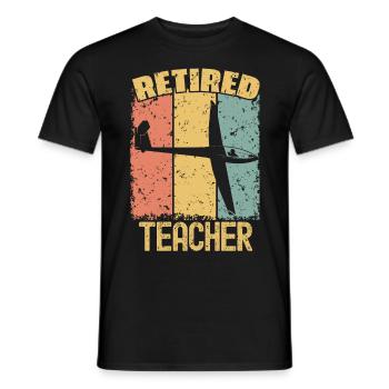 Professeur de vol à voile à la retraite - T-shirt homme - noir - Devant - AI Model Male 178 light (178cm)