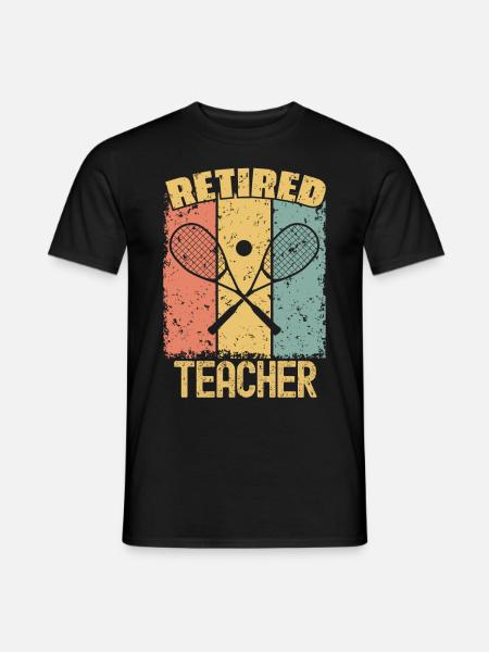 Squash retired teacher - Men's T-Shirt - black