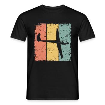 Rétro de glisse - T-shirt homme - noir - Devant - AI Model Male 178 light (178cm)