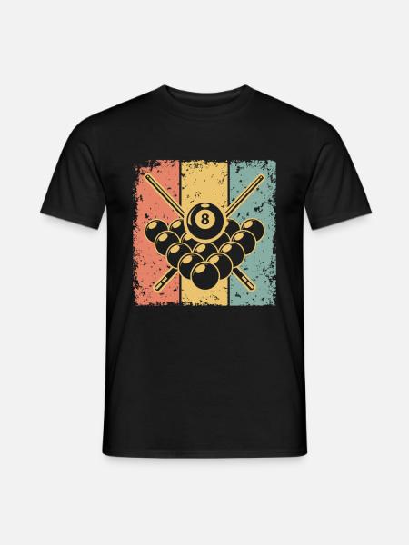 Billiard retro - Men's T-Shirt - black