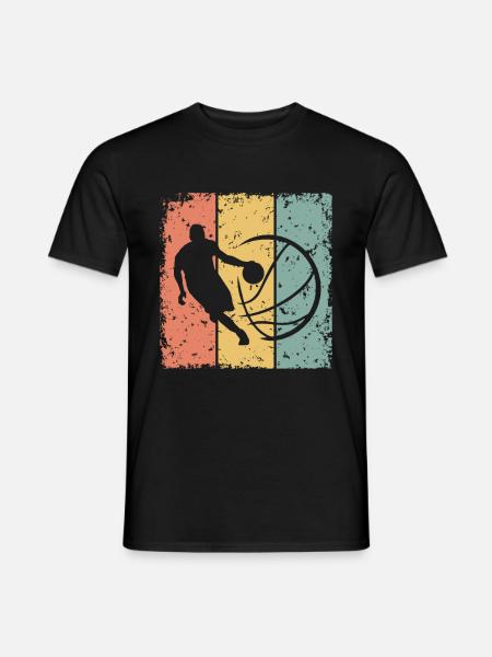 Basketball rétro - T-shirt homme - noir