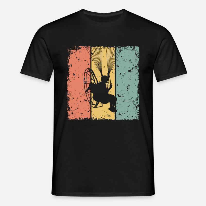Paramotor retro - Men's T-Shirt - black