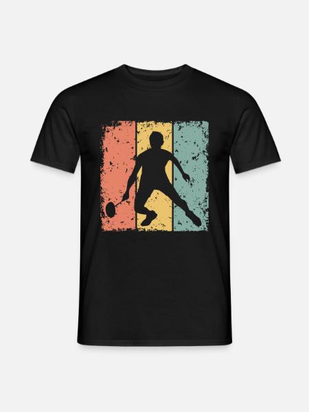 Badminton retro - Men's T-Shirt - black