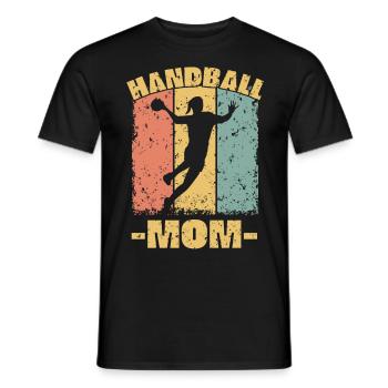 Handball Mama Muttertag Frauenhandball - Männer T-Shirt - Schwarz - Vorne - AI Model Male 178 light (178cm)