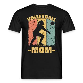 Volleyball Mom - Men's T-Shirt - black - Front - AI Model Male 178 light (178cm)