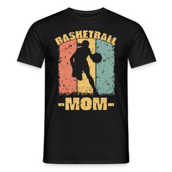 Basketball Mom - Men's T-Shirt - black - Front - AI Model Male 178 light (178cm)