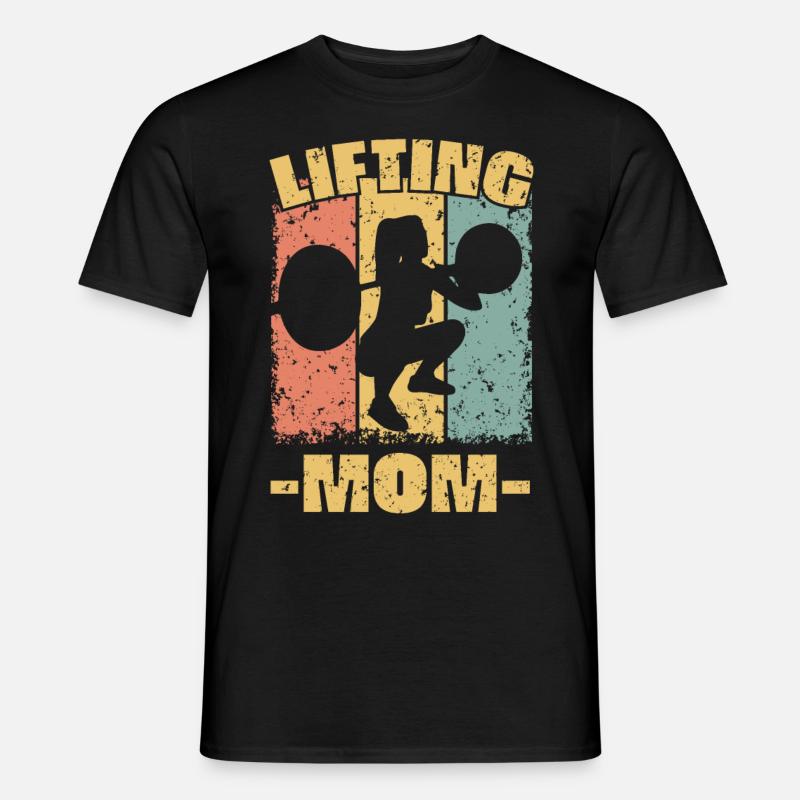 Gewichtheben Mama - Männer T-Shirt - Schwarz