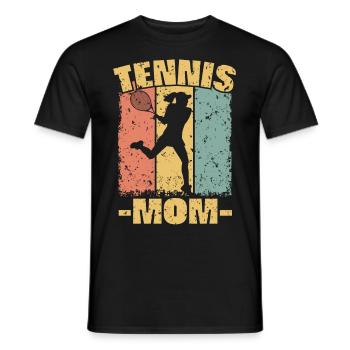Tennis Mom - Men's T-Shirt - black - Front - AI Model Male 178 light (178cm)