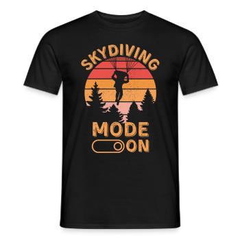 Fallschirmspringen-Modus ein - Männer T-Shirt - Schwarz - Vorne - AI Model Male 178 light (178cm)