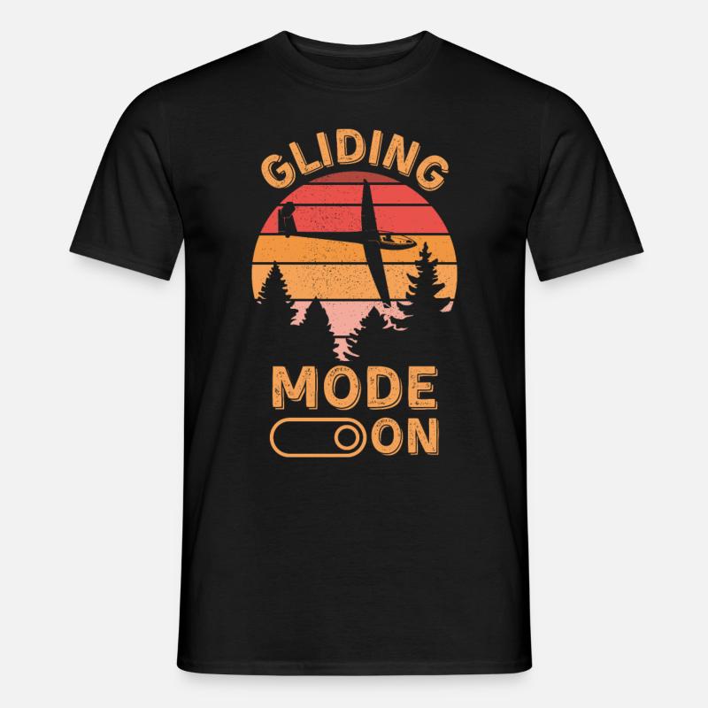 Gleitmodus ein - Männer T-Shirt - Schwarz