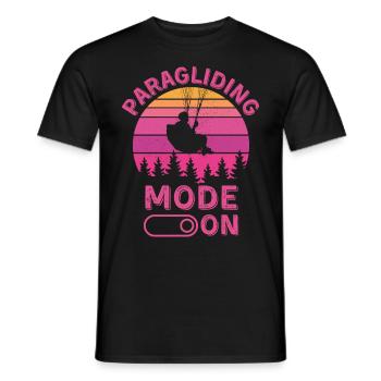 Gleitschirm-Modus ein - Männer T-Shirt - Schwarz - Vorne - AI Model Male 178 light (178cm)