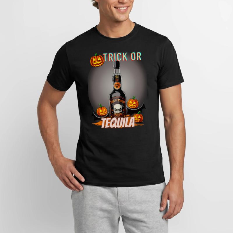 Trick oder Tequila Männer T-Shirt
