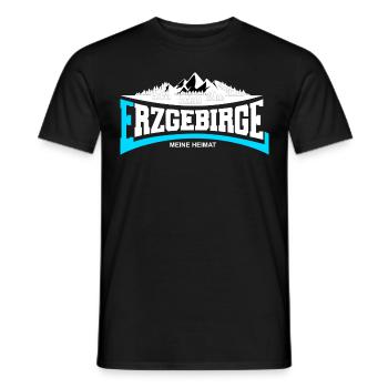 J’adore les monts Métallifères - T-shirt homme - noir - Devant - AI Model Male 178 light (178cm)