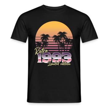 SW 1993 Retro Limited Edition - Männer T-Shirt - Schwarz - Vorne - AI Model Male 178 light (178cm)