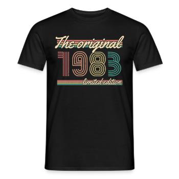 ST 1983 The original limited edition - Men's T-Shirt - black - Front - AI Model Male 178 light (178cm)